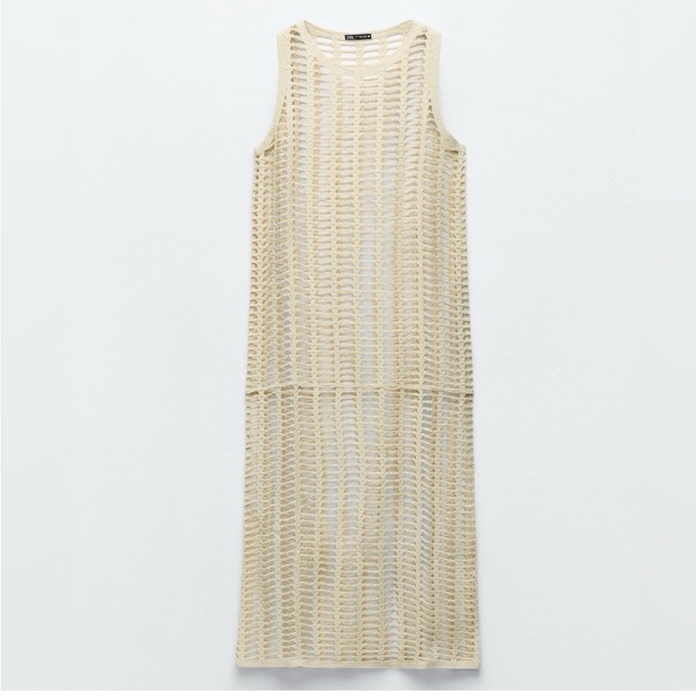 Zara Crochet Knit Swim Cover Up - Picture 2 of 8